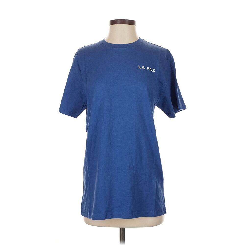 NWT LA PAZ DANTAS BOAT Blue Palm Tree Cotton Small